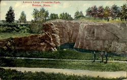 Lovers Leap, Franklin Park Postcard