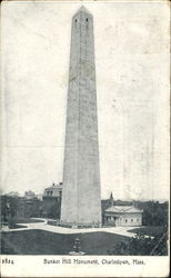 Bunker Hill Monument Charlestown, MA Postcard Postcard