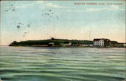 Fort Warren, Boston Harbor Massachusetts Postcard Postcard