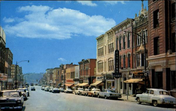 Prominent Business Area Of The City, Wheeling Avenue Cambridge Ohio