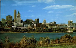 Cincinnati Skyline Postcard