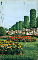 Mall Planting, Coney Island Cincinnati, OH Postcard Postcard