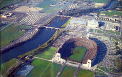Aerial View Of Ohio State University Stadium Postcard