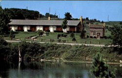 Wallace Lodge, Sallie Buffalo Park Postcard