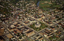 An Aerial View Of Sidney Ohio Postcard Postcard