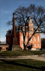 Village Square & Town Hall Postcard