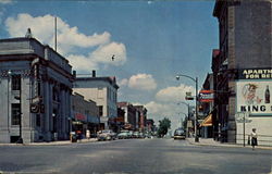 N. South St. Business Section Postcard
