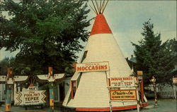 Chief Poolaw's Unique Gift Shop Postcard
