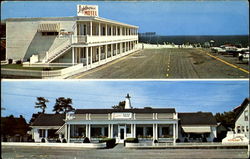 Lighthouse On The Ocean Motel And Restaurant Pine Point Beach, ME Postcard Postcard