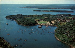 Kimball Terrace Inn And Mast & Rudder Restaurant, Huntington Road Northeast Harbor, ME Postcard Postcard