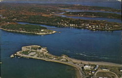 Popham Beach Maine Postcard 