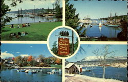 The Four Seasons Of Camden Harbor Maine Postcard Postcard