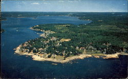 Air View Of Ocean Point Scenic, ME Postcard Postcard