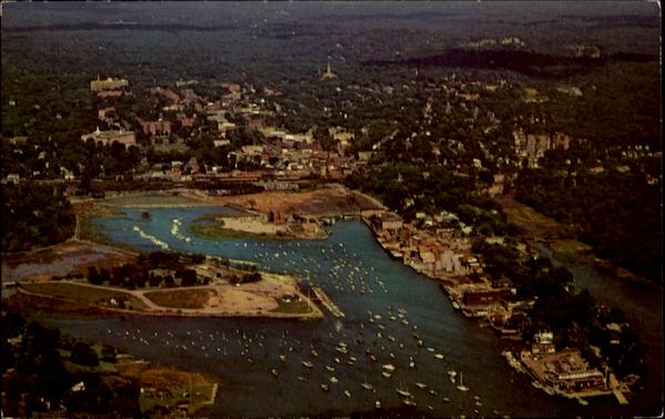 Aerial View From Above Indian Harbor Greenwich Connecticut