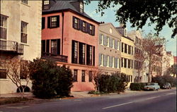Rainbow Row Postcard