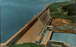 Hartwell Dam And Reservoir Georgia Postcard Postcard