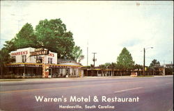 Warren's Motel & Restaurant, P. O. Box 91 Postcard