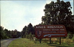 Eastern Entrance, Kings Mountain National Military Park Scenic, SC Postcard Postcard