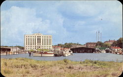 View Of Municipal Yacht Basin, Calhoun Street Postcard