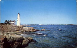 New England Lighthouse Scenic, CT Postcard Postcard