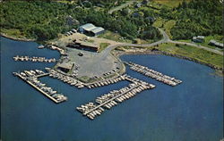 Mystic River Marina Connecticut Postcard Postcard