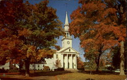 1St Congregational Church On The Green Cheshire, CT Postcard Postcard