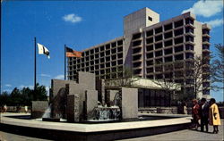 The Beautiful Fountains In Constitution Plaza Postcard