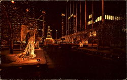 Constitution Plaza Holiday Lighting Hartford, CT Postcard Postcard