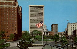 View Of Downtown Postcard
