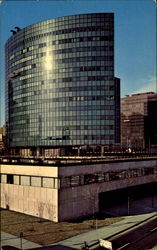 World's First Elliptical Office Building Postcard