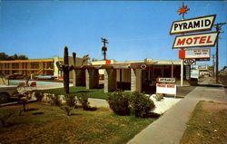 Pyramid Motel, 3307 E. Van Buren St Postcard