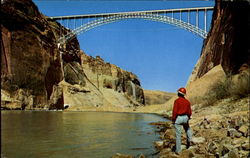 Glen Canyon Bridge, Highway 189 Page, AZ Postcard Postcard