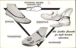 Hand made shoes for light-hearted relaxation Postcard