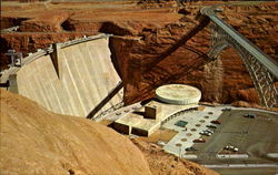 Glen Canyon Dam Bridge And Visitors Center Postcard