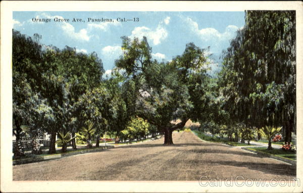 Orange Grove Ave. Pasadena California