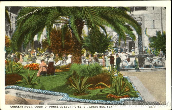 Concert Hour Court Of Ponce De Leon Hotel St. Augustine Florida