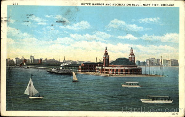 Outer Harbor And Recreation Bldg, Navy Pier Chicago Illinois
