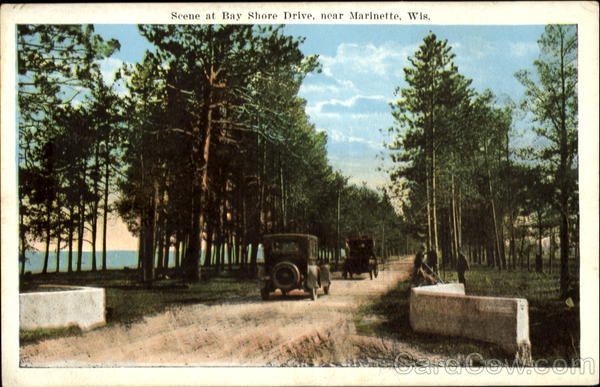 Scene At Bay Shore Drive Marinette Wisconsin