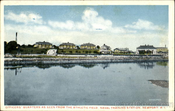 Officers Quarters, Athletic Field Naval Training Station Newport Rhode Island