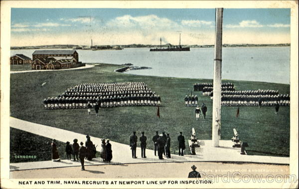 Neat And Trim Naval Recruits Newport Rhode Island