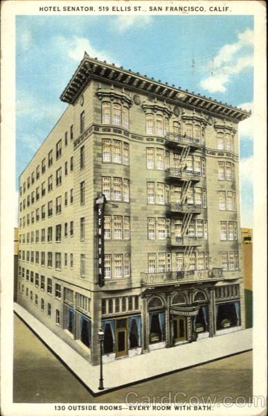 Hotel Senator, 519 Ellis St San Francisco California