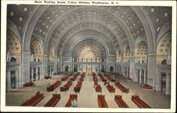 Union Station Waiting Room Postcard