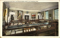 Representative Hall, Old State House Postcard