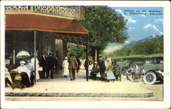 Sitting On The Benches Postcard