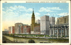 Michigan Boulevard, Grant Park Chicago, IL Postcard Postcard
