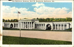 The Baltimore Stadium, 33rd St. Boulevard Postcard