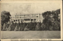Swiftmoor Residence Of A. Wichfield Beverly, MA Postcard Postcard