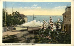 Off Duty Fishing Boats Postcard