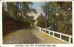 Greetings From No. Waterford Postcard