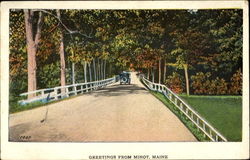 Greetings From Minot Postcard